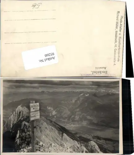 93260,Hochnissl Aussicht auf Vomp Dawald Schwaz 1925