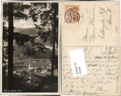 93288,Zell im Zillertal am Ziller 1930