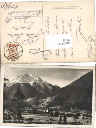 93331,Mayrhofen im Zillertal 1930