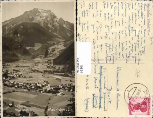 94391,Mayrhofen im Zillertal Ortsansicht m. Kirche