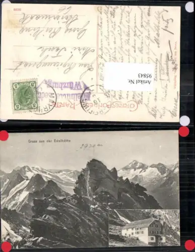 95843,Gruss aus Edelhütte b. Mayrhofen Schwaz Zillertal