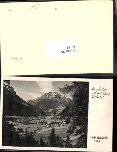 96154,Mayrhofen im Zillertal m. Grünberg pub Maidler 1007