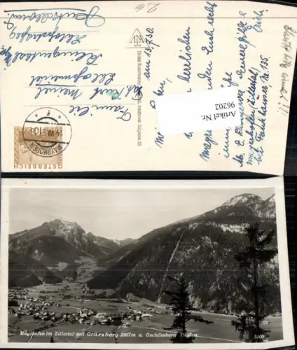 96202,Mayrhofen im Zillertal Grünberg Gschössberg