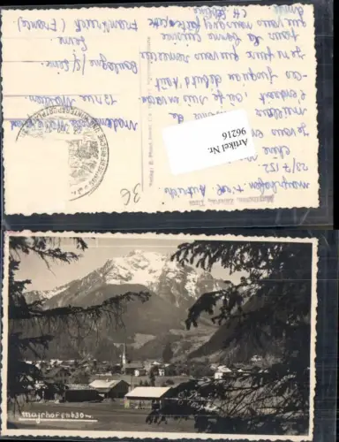96216,Mayrhofen im Zillertal Ortsrand 1950