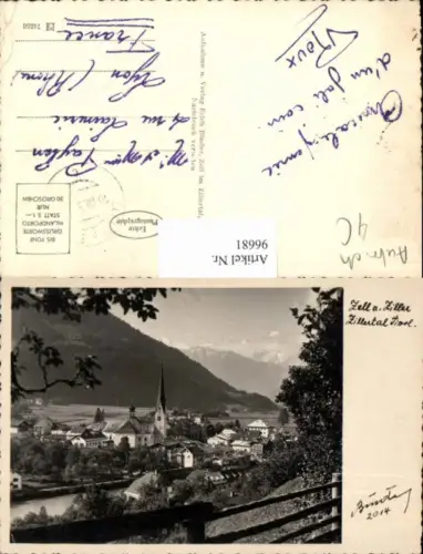 96681,Zell am Ziller Zillertal Ortsansicht m. Kirche