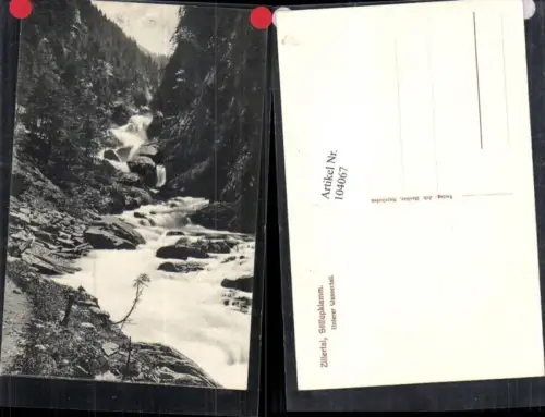 104067,Zillertal Stillupklamm Stillup Klamm Unterer Wasserfall Mayrhofen