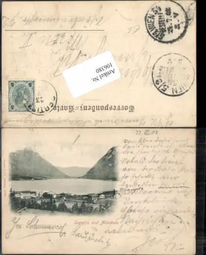 106380,Seespitz Achensee Pertisau Achenkirch Eben 1902