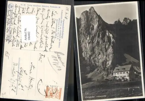 106402,Karwendel Falkenhütte b. Scharnitz Achensee