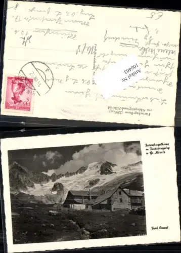 106403,Furtschagelhaus Zillertal Mayrhofen 1950 Ginzling pub Oswald Fred