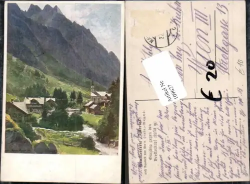 109627,Künstler Litho Zillertal Ginzling bei Mayrhofen Edo Handel Mazzetti sign.