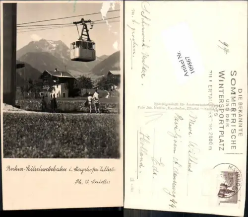 109867,Penken Seilbahn Seilschwebebahn Gondel b. Mayrhofen Zillertal pub Meidler