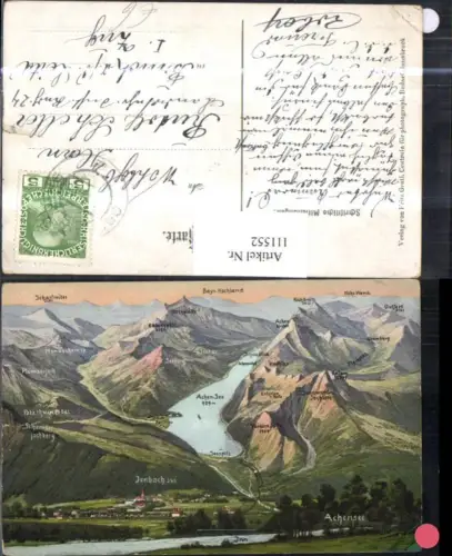 111552,Achensee Lagekarte Bezirk Schwaz