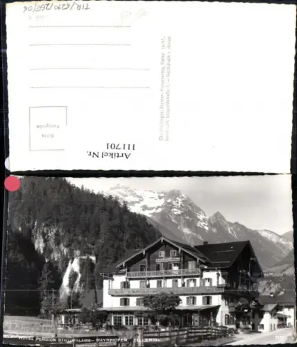 111701,Mayrhofen Hotel Pension Stillupklamm Bezirk Schwaz