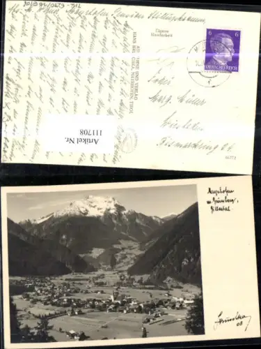 111708,Mayrhofen m. Grünberg Zillertal 1942 pub Hruschka Bezirk Schwaz