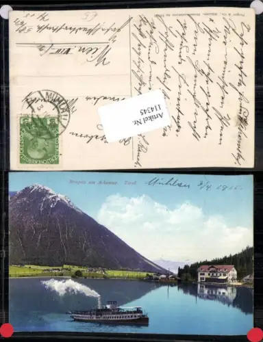 114345,Seespitz am Achensee Pertisau Eben Dampfer Purger Co 10753