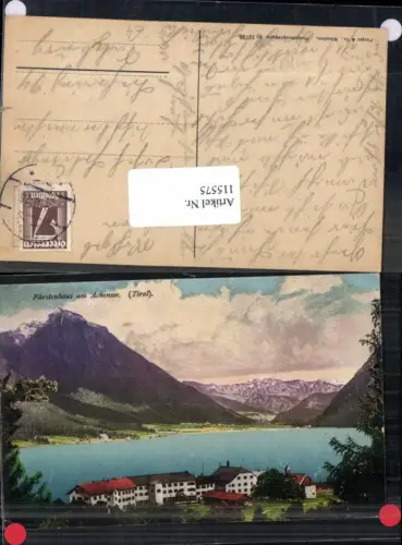 115575,Fürstenhaus am Achensee Pertisau Eben 1910 Purger Co 12724