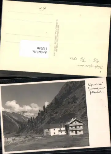 115920,Gasthaus Alpenrose im Zillertal Ginzling Mayrhofen Zemengrund pub Hruschka