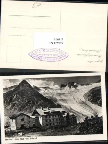 115933,Berliner Hütte bei Mayrhofen Zillertal 1925
