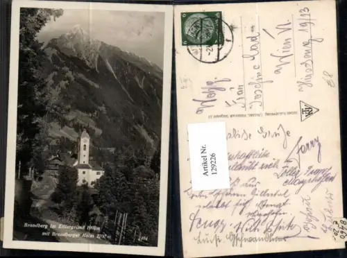 129226,Brandberg im Zillertal bei Mayrhofen 1939