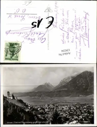 129254,Schwaz in Tirol Freundsberg 1950