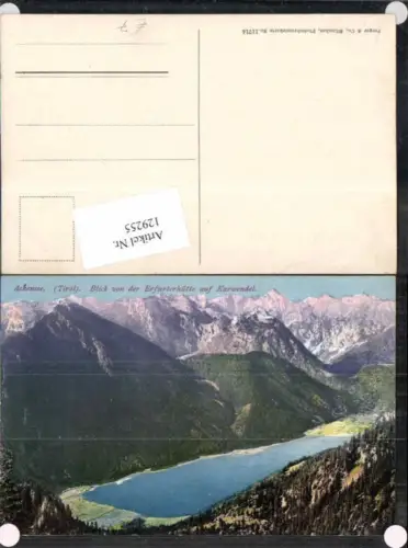 129255,Achensee Pertisau v.d. Erfurterhütte auf Karwendel Purger Co 11714
