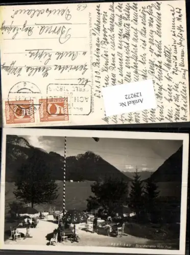 129272,Pertisau am Achensee Hotel Post Gasthaus Gastgarten 1930