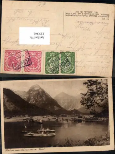 129342,Pertisau am Achensee m. Dampfer Eben
