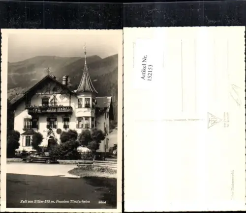 152153,Zell a. Ziller Strassenansicht Pension Tirolerheim Automobil