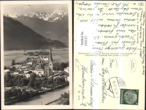 152157,Zell a. Ziller geg. Ahornspitze Ansicht 1942
