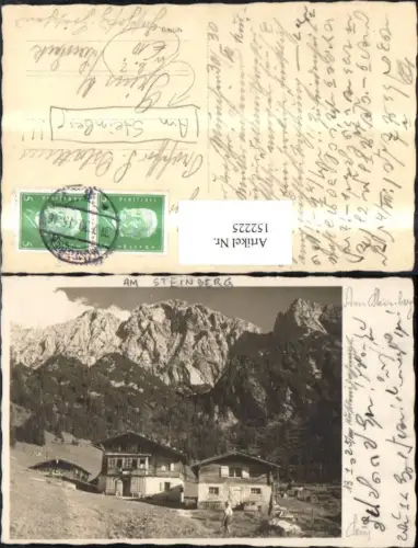 152225,Steinberg Scheffau a. Wilden Kaiser Ansicht Kaindlhütte m. Junge Scheffauer 1930