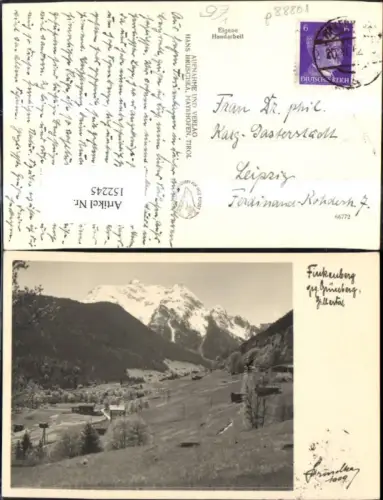 152245,Finkenberg geg. Grünberg Zillertal Totale 1942 pub Hruschka 1009