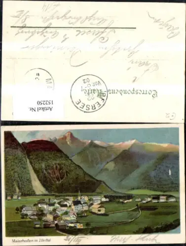 152250,Mayrhofen i. Zillertal Künstler Ak 1902