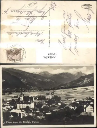 175002,Fügen Teilansicht geg. d. Zillertaler Alpen