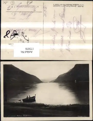 175070,Pertisau a. Achensee Ansicht m. Ruderboot Boot