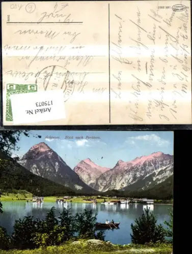 175073,Pertisau a. Achensee Blick n. Pertisau m. Ruderboot Boot