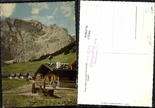 175384,Motiv aus d. Karawendel Engalm Hütte Brunnen