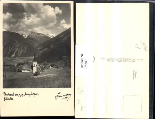 175386,Finkenberg geg. Mayrhofen Zillertal Kirche pub Hruschka 1015