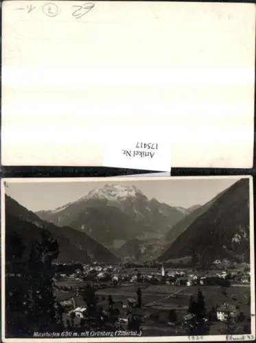 175417,Mayrhofen Totale m. Grünberg Zillertal