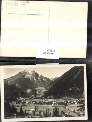 175419,Mayrhofen Totale im Zillertal geg. d. Ahornspitze