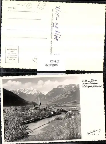 175422,Zell am Ziller Totale geg. Tristner u. Igent Zillertal pub Hruschka 112