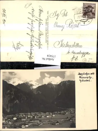 175424,Mayrhofen Teilansicht m. Ahornspitze Zillertal