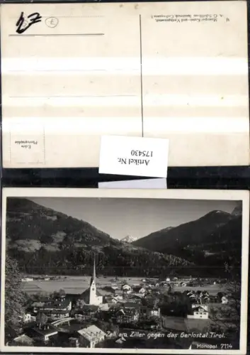 175430,Zell am Ziller Totale geg. d. Gerlostal