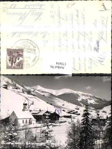 175434,Winter i. Gerlos Gaspingerhof Kirche Zillertal