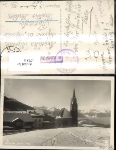 175811,Windegg Totale b. Hall Postablage Aldrans P. Innsbruck Stempel