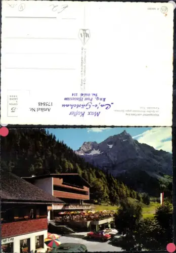 175848,Alpengasthof u. Cafe Eng am Großen Ahornboden geg. Spritzkar Karwendel