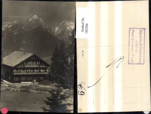 185206,Alpengasthof Grafenast Post Schwaz Foto Ak