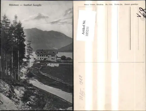 185211,Achensee Gasthof Seespitz pub Ottmar Zieher 1733