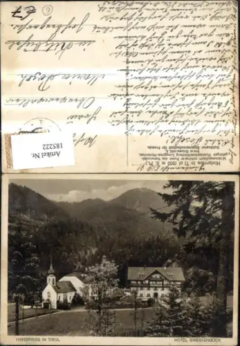 185222,Hinterriss i. Tirol Hotel Greissenböck