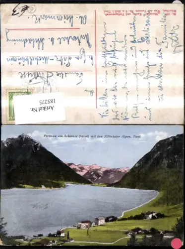 185275,Pertisau a. Achensee m. d. Zillertaler Alpen