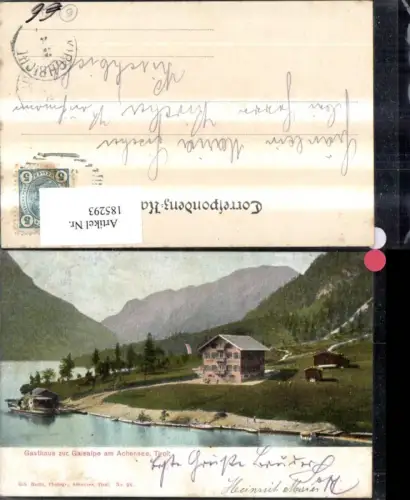 185293,Gasthaus z. Gaisalpe a. Achensee